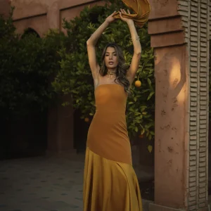 VESTIDO FIONA MOSTAZA